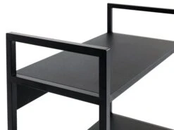 Étagère TISTRUP 5 Tablettes Noir -Meubles Reduction Magasin 113511 1