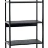 Étagère TISTRUP 5 Tablettes Noir -Meubles Reduction Magasin 113512