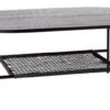 Table Basse HINNERUP 75x120 Noir -Meubles Reduction Magasin 113670