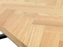 Table AGERSKOV 90x200 Chêne/noir -Meubles Reduction Magasin 113812