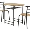 GADSTRUP L92 Table + 2 GADSTRUP Chaises Noir/coloris Chêne -Meubles Reduction Magasin 114543
