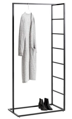 Portant VIRUM Noir -Meubles Reduction Magasin 114647