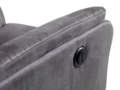 Fauteuil Inclinable ABILDSKOV électrique Tissu Gris -Meubles Reduction Magasin 114708