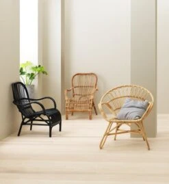 Fauteuil LISELEJE Dossier Haut Naturel -Meubles Reduction Magasin 115162