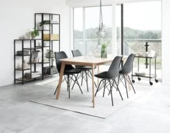 Étagère TRAPPEDAL 7 Tablettes Chêne/noir -Meubles Reduction Magasin 115262 2