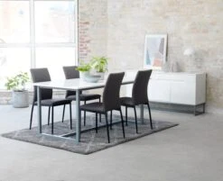 Chaise TRUSTRUP Gris/noir -Meubles Reduction Magasin 115264