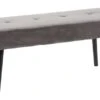 Banc RJUKAN Velours Gris -Meubles Reduction Magasin 115503