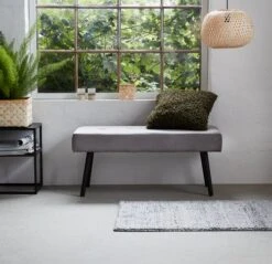 Banc RJUKAN Velours Gris 7 Banc RJUKAN Velours Gris -Meubles Reduction Magasin 115505