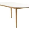 Table EGENS 90x190/270 Blanc -Meubles Reduction Magasin 118480