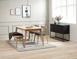 Royal Oak Table KALBY 90x160/250 Chêne Clair -Meubles Reduction Magasin 119361 1