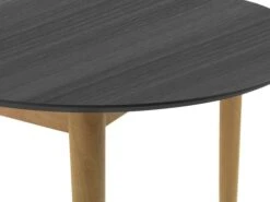 Table EGENS 90x190/270 Noir -Meubles Reduction Magasin 119811