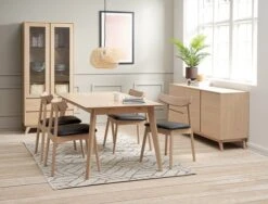 Royal Oak Buffet KALBY 2 Portes Chêne Clair -Meubles Reduction Magasin 119922 1