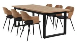 AGERSKOV L200 Table Chêne + 4 HVIDOVRE Chaises Chêne/noir 7 AGERSKOV L200 Table Chêne + 4 HVIDOVRE Chaises Chêne/noir -Meubles Reduction Magasin 120612