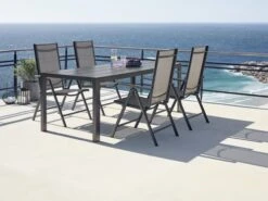 Table MADERUP L90xL205 Noir -Meubles Reduction Magasin 121357