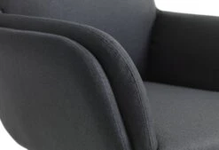 Fauteuil A/repose-pied TANKEFULD Gris Foncé -Meubles Reduction Magasin 126621