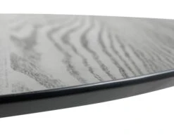 Table RINGSTED Ø100 Placage Frêne Noir -Meubles Reduction Magasin 126796