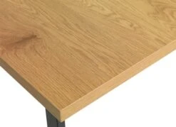 Table AABENRAA 80x120 Chêne/noir -Meubles Reduction Magasin 126812