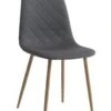 Chaise JONSTRUP Tissu Asphalte/coloris Chêne