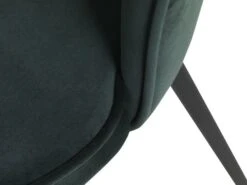 Chaise RISSKOV Velours Vert Foncé/noir -Meubles Reduction Magasin 126873