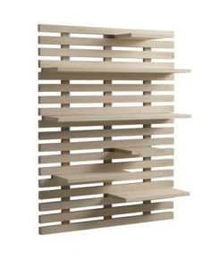 Étagère Murale KETTINGE 6 Tablettes Naturel -Meubles Reduction Magasin 127992