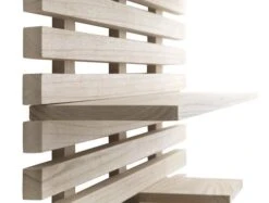 Étagère Murale KETTINGE 6 Tablettes Naturel -Meubles Reduction Magasin 127993