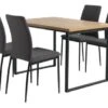 AABENRAA L120 Table Chêne + 4 TRUSTRUP Chaises Gris -Meubles Reduction Magasin 128411