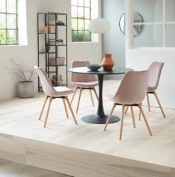 Étagère TRAPPEDAL 7 Tablettes Chêne/noir -Meubles Reduction Magasin 128694