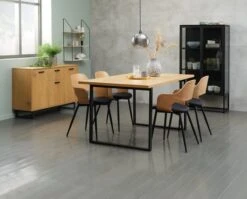 Vitrine VIRUM 2 Portes Noir -Meubles Reduction Magasin 128765