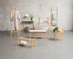 Banc VANDSTED Gris/bambou -Meubles Reduction Magasin 128869 1