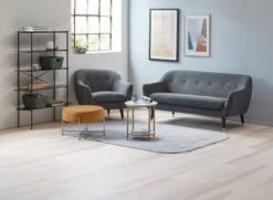 Table Basse GADEVANG Ø65 Blanc/doré -Meubles Reduction Magasin 132532