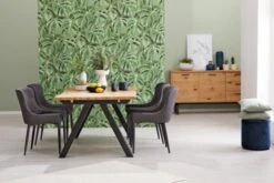 Royal Oak Table SANDBY 100x160 Chêne Naturel/noir -Meubles Reduction Magasin 132716 2