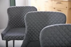 Chaise PEBRINGE Gris/noir -Meubles Reduction Magasin 132721