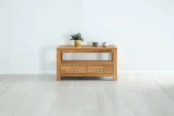 Royal Oak Meuble TV HAGE 102 Cm 2 Tiroirs Chêne -Meubles Reduction Magasin 132776