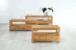 Royal Oak Meuble TV HAGE 170 Cm 3 Tiroirs Chêne -Meubles Reduction Magasin 132789