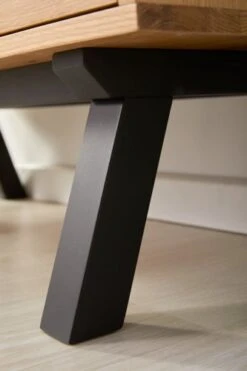 Royal Oak Vitrine SANDBY 3 Portes Chêne Naturel/noir -Meubles Reduction Magasin 132858