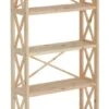 Étagère FARUP 80 Cm 5 Tablettes Pin -Meubles Reduction Magasin 132925