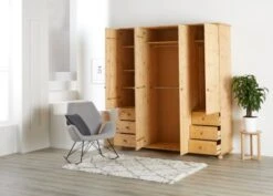 Armoire LYNE 200x224 Teintée -Meubles Reduction Magasin 133649