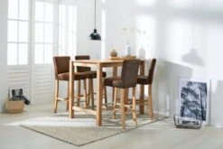 Royal Oak Table De Bar FAUSKE 70x115 Chêne -Meubles Reduction Magasin 134426