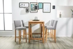 Royal Oak Table De Bar FAUSKE 70x115 Chêne -Meubles Reduction Magasin 134437