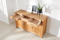 Royal Oak Buffet HAGE 3 Portes 3 Tiroirs Chêne -Meubles Reduction Magasin 135295