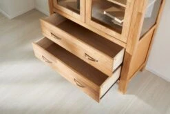 Royal Oak Vitrine HAGE 2 Portes 2 Tiroirs Chêne -Meubles Reduction Magasin 135301