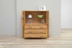 Royal Oak Vitrine OLDE 2 Portes Chêne -Meubles Reduction Magasin 135334