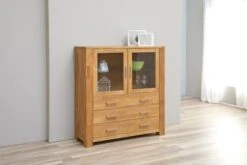 Royal Oak Vitrine OLDE 2 Portes Chêne -Meubles Reduction Magasin 135336