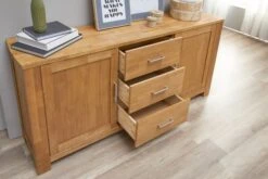 Royal Oak Buffet OLDE 2 Portes 3 Tiroirs Chêne -Meubles Reduction Magasin 135345