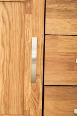 Royal Oak Vitrine HAGE 2+2 Portes 3 Tiroirs Chêne -Meubles Reduction Magasin 135357