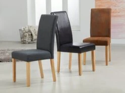 Chaise TUREBY Anthracite -Meubles Reduction Magasin 136068