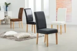 Chaise TUREBY Anthracite -Meubles Reduction Magasin 136081