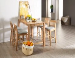 Royal Oak Chaise De Bar HJERTING Gris -Meubles Reduction Magasin 136982 1