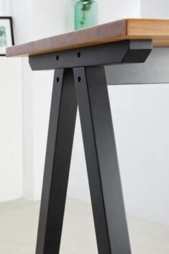 Royal Oak Table De Bar SANDBY 71x183 Chêne Naturel/noir -Meubles Reduction Magasin 137287