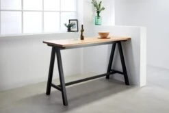 Royal Oak Table De Bar SANDBY 71x183 Chêne Naturel/noir -Meubles Reduction Magasin 137295